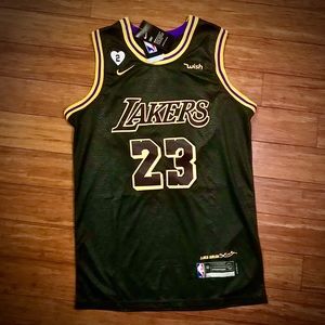 Lebron James Lakers Black Mamba Jersey M
